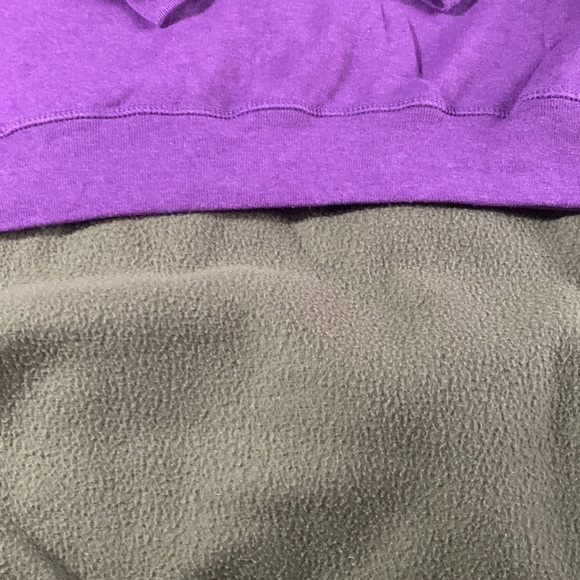 Hanes eco smart purple sweatshirt.  Long sleeves. Size Medium - Picture 4 of 6